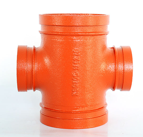 沟槽式异径四通